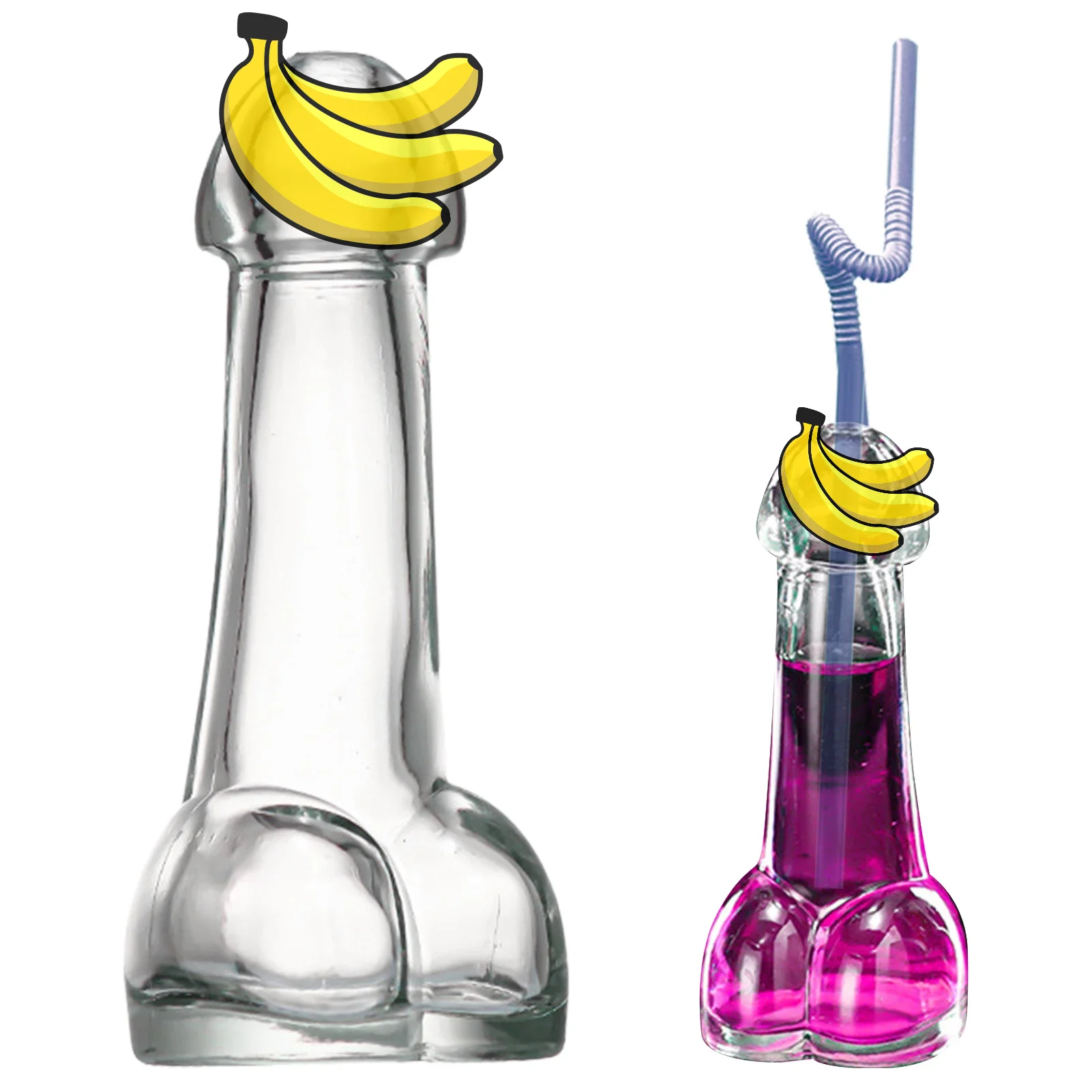 100ML Male Penis Beverage Cup Genital Dick Penis Cocktail Glass Cup Mug Bottle Glass Bar Party Beer Cup Funny Cups Mug Bottle