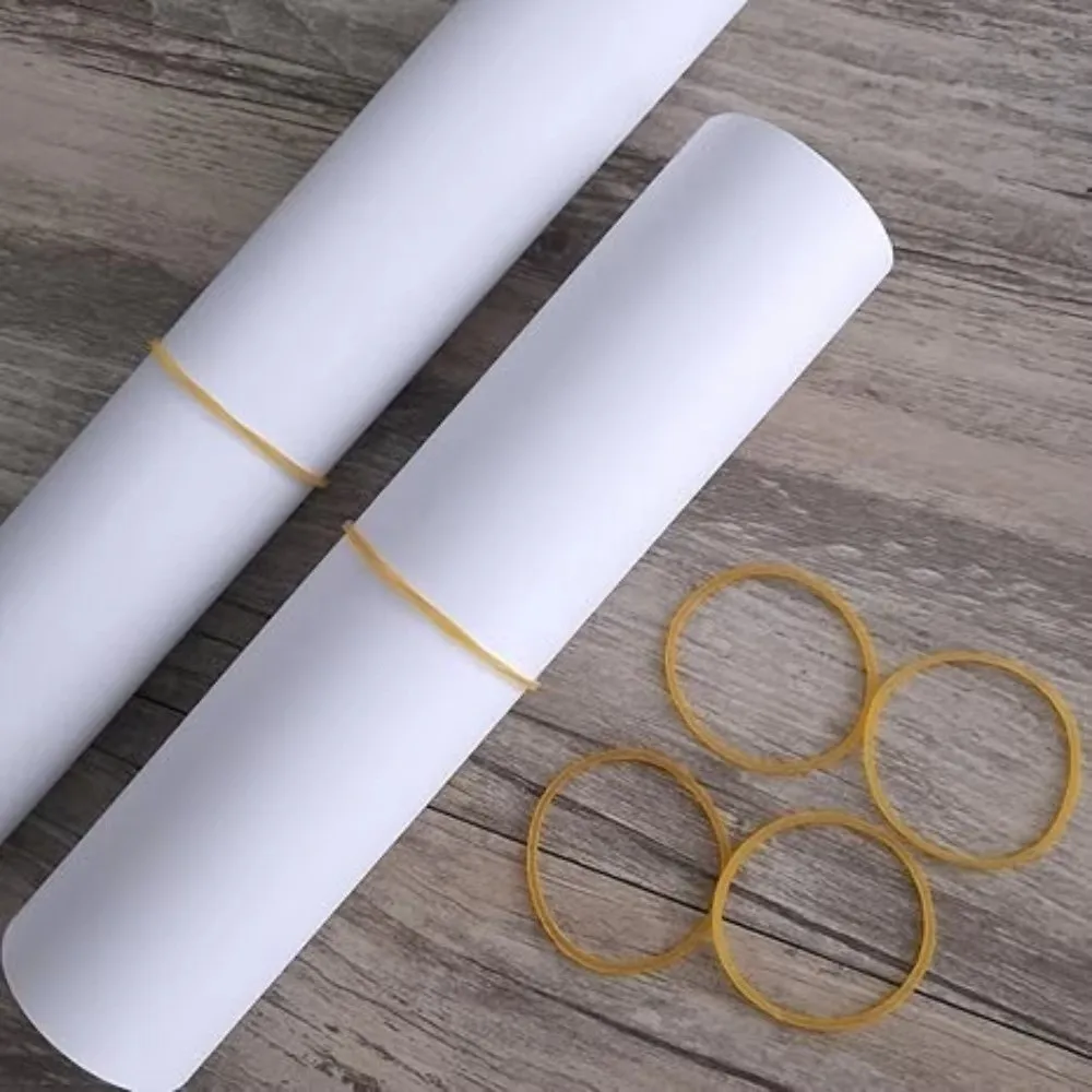 150Pcs New High Elastic Rubber Bands Elasticity Fasteners Yellow Elastic Bands Durable File Fasteners Home Use