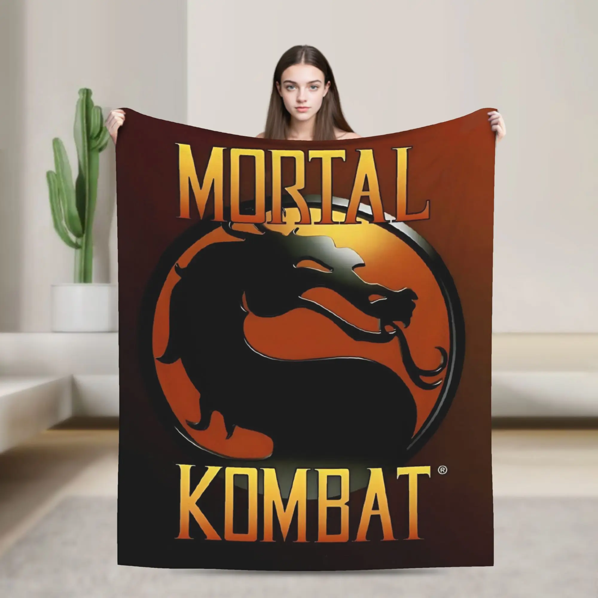 Mortal Kombat II Moive 2026 Throw Blanket for Couch Cozy Plush Blanket 50x60 Inches Multiple Sizes Bedspread for All Seasons
