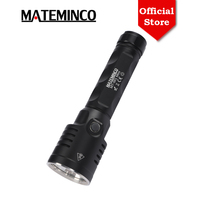MATEMINCO MT-001 Mini Long Range Throw USB Type C Rechargeable Tactical LED Flashlight Lantern for Hunting, Camping, Searching