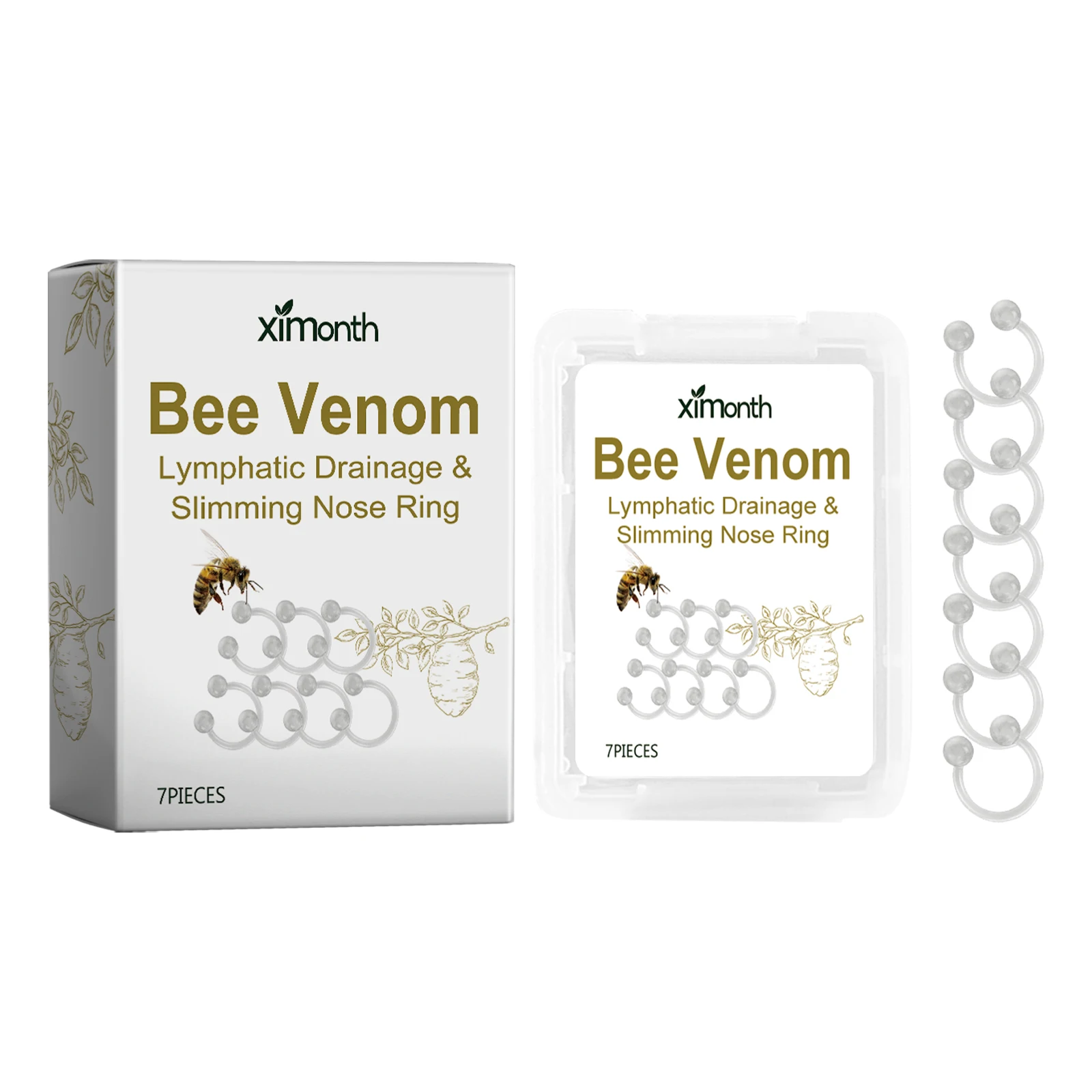 7 قطعة التخسيس العلاج بالابر الأنف التصريف اللمفاوي تقليل البطن السيلوليت رقيقة الذراع الساق حرق تشكيل الجسم ثبات الرعاية الصحية #6