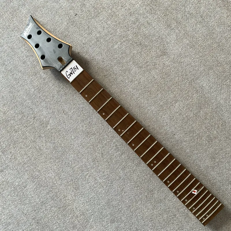 GN751  Mitchell Brand LP Model Electric Guitar Neck 24 Frets 574MM Scales Length Fingerboard Broken for DIY Part