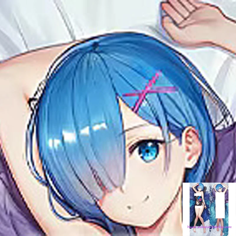 

Anime Dakimakura Pillow Re Zero Rem 2-Side Print Pillowcase Hugging Body Cushion Cover Otaku Waifuristmas Decoration 2023