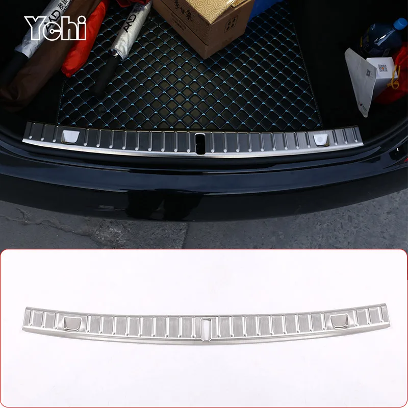 

For BMW 7 Series G11 G12 2016-18 Stainless Steel Auto Accessories Trunk Inner Guard Car Inner Rear Bumper Guard Plate Cover Trim