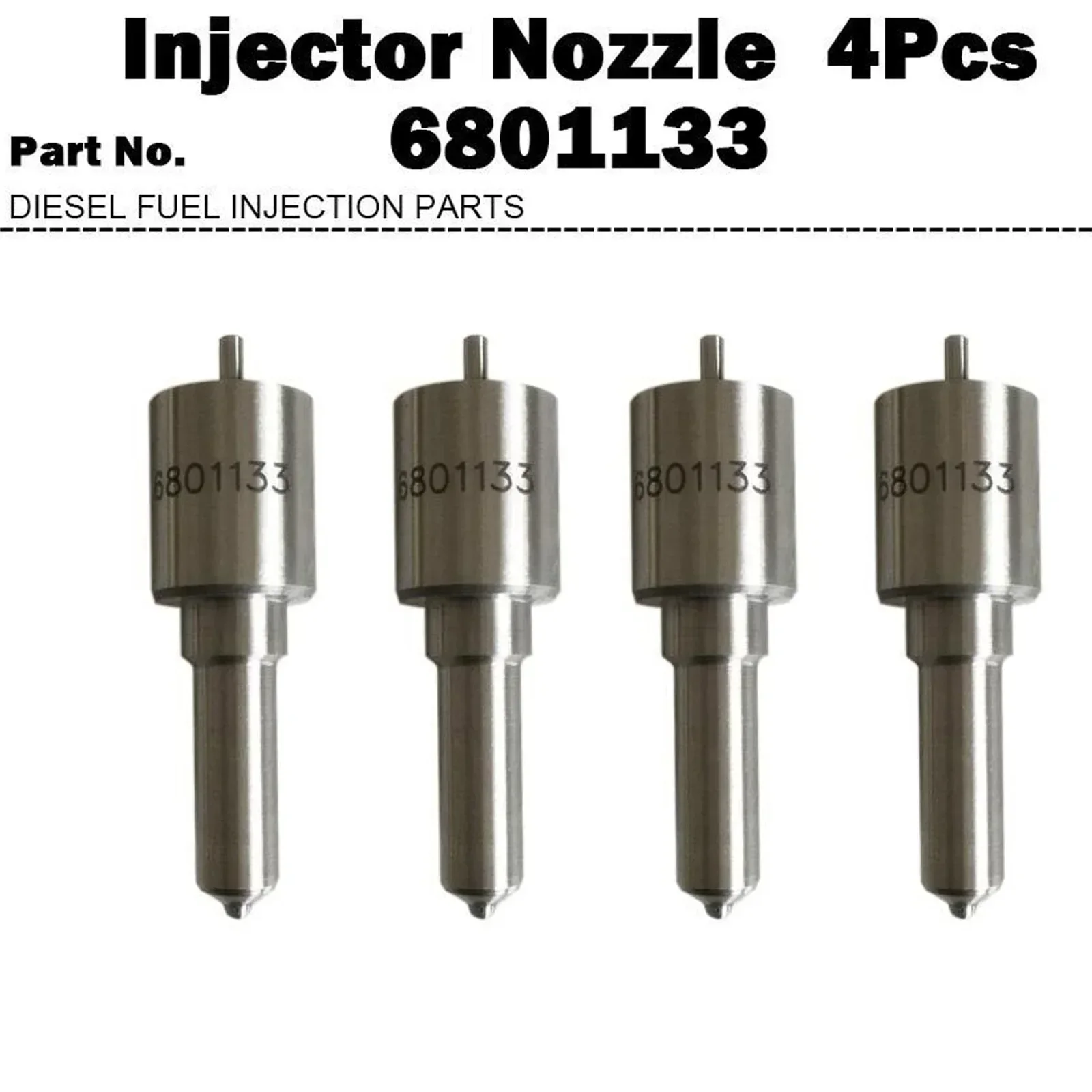 

4x Fuel Injector Nozzle 6801133 81867538 for Ford 5640 6640 7740 TS90 / 6704803