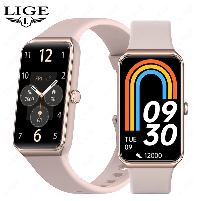 

LIGE New 1.47” HD Smart Watch Women Men Sports Fitness Bracelet Call Reminder Health Monitoring Waterproof Smartwatch For XIAOMI