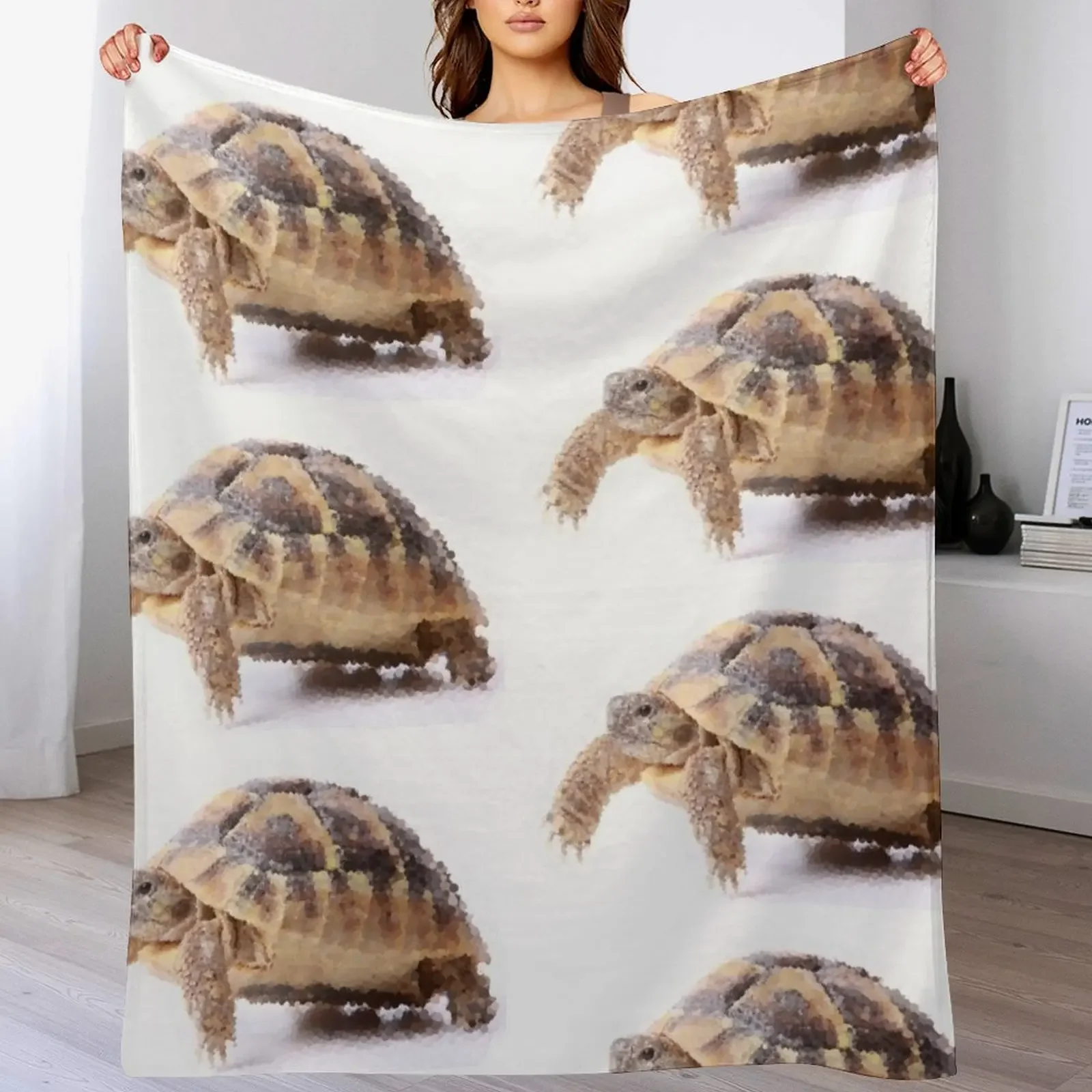 

Cute Tortoise Walking Throw Blanket christmas decoration Travel Custom Bed linens Blankets