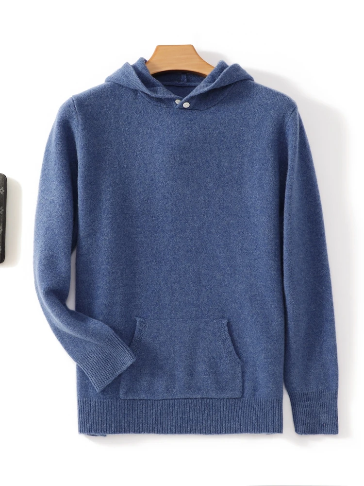 عالية الجودة الرجال الصوف قناع السترة 100% ميرينو الصوف محبوك سترة الخريف الشتاء سميكة لينة عادية تريكو القمم الشعبية