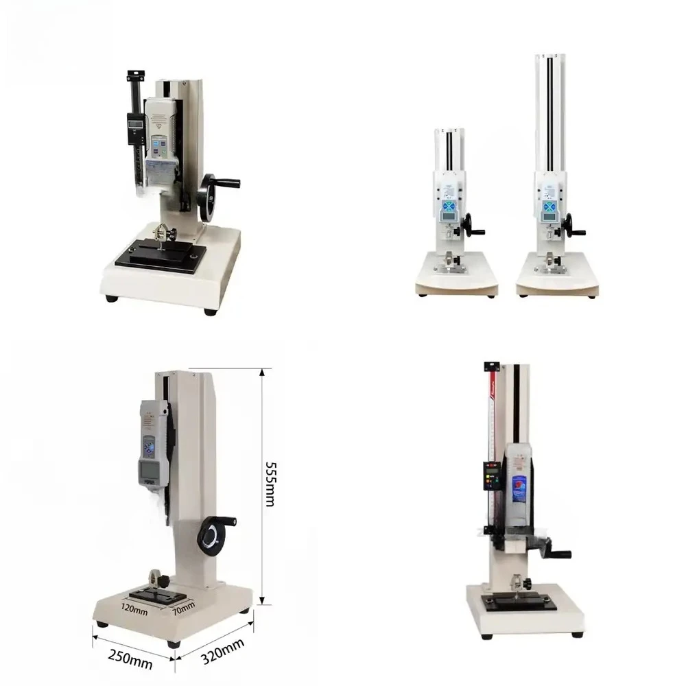 

Hot saleVertical Manual Push Pull Tester 220mm Stroke Spring Tensile Compression Testing Machine
