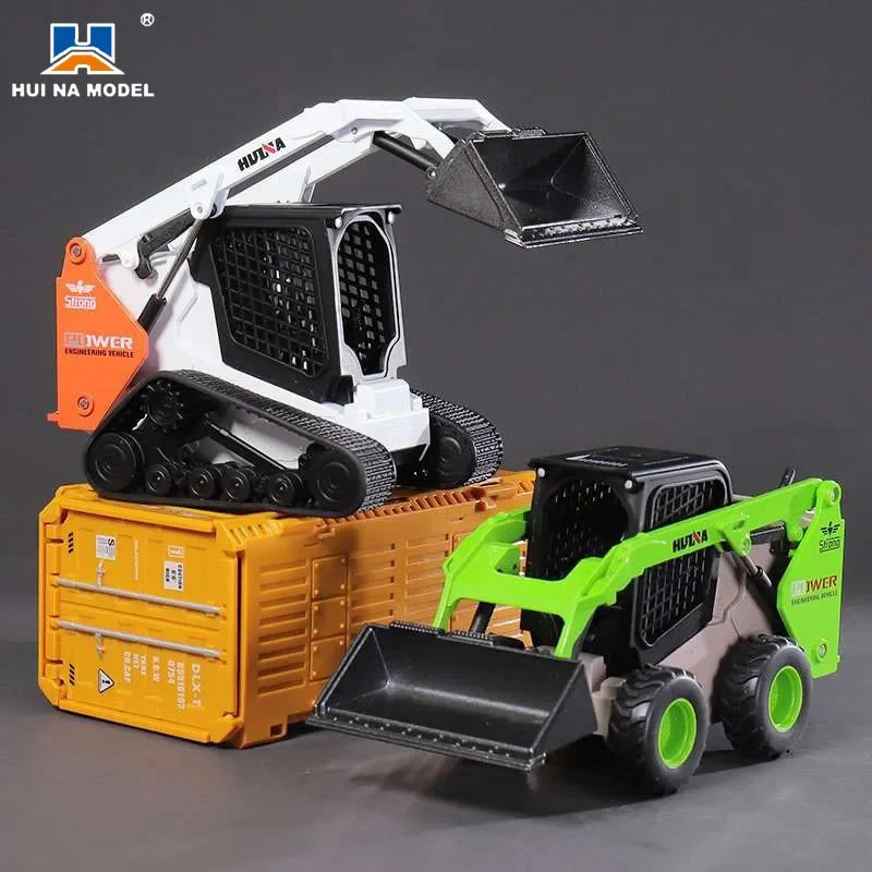 HUINA 1/50 Diecast Dump Truck Model Excavator Wheel Loader Metal Model Construction Vehicle Toys for Boys Gift Collection