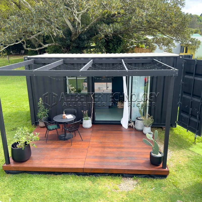 Allbetter Luxury Foldable Container House 20ft Prefab Modular Home 2 Bedroom with Bathroom Kitchen and Furniture for Guest House