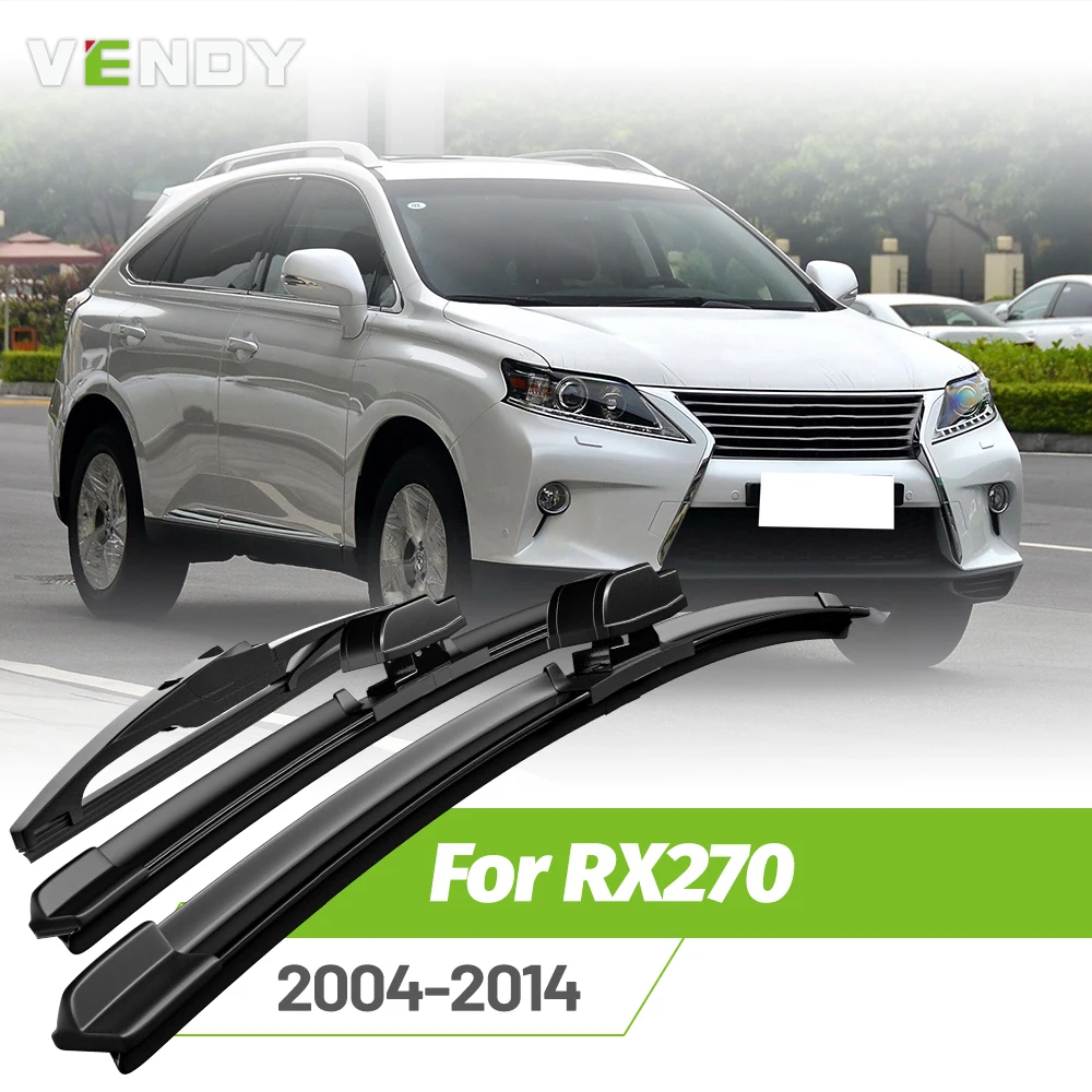 Vordere und hintere Wischerblätter-Set für Lexus RX270 2004–2014, Windschutzscheiben-Regenbürsten, 26 Zoll + 22 Zoll + 14 Zoll