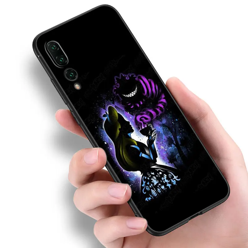 Disney Cartoon Princess Black Phone Case For Huawei P8 P9 P20 P30 P40 Mate 8 9 10 Lite 20 30 P50 Pro Plus 20X P Smart 2020