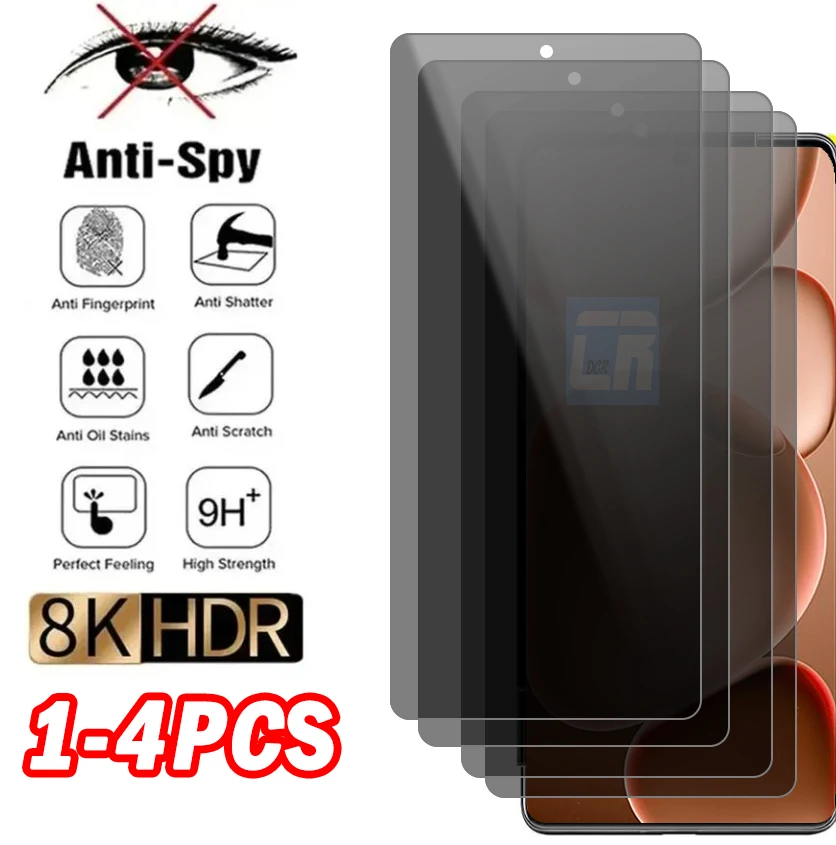 Anti-spy Tempered Glass For OPPO Find X8 Ultra X8s Plus X5 X3 Lite Privacy Screen Protector Reno 13 13F 12F 11F F29 A5 A3 Pro