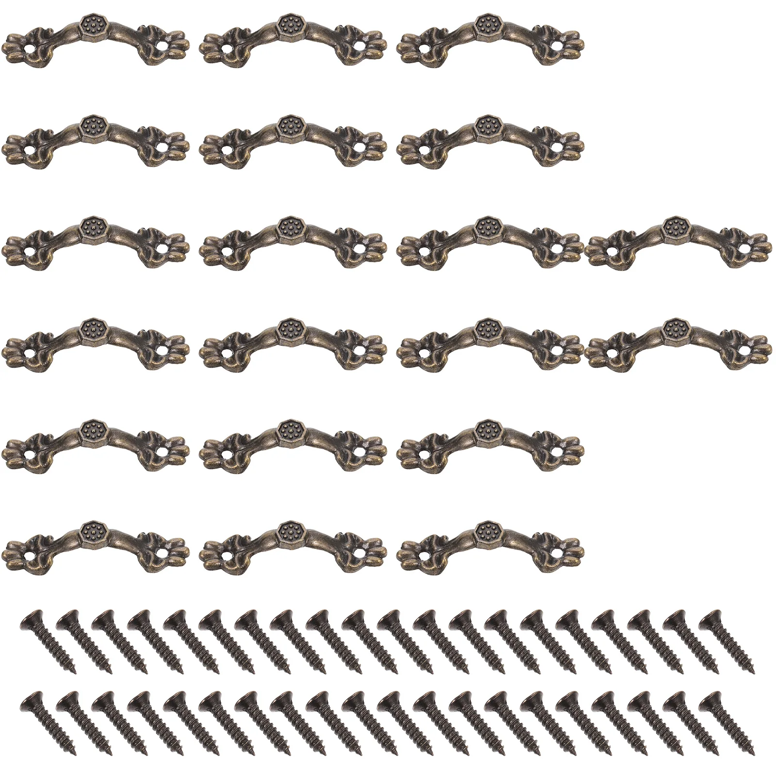 

Jewelry Decorative Handle Drawer Pulls Vintage Style Alloy Zinc Handles for Cupboards Retro