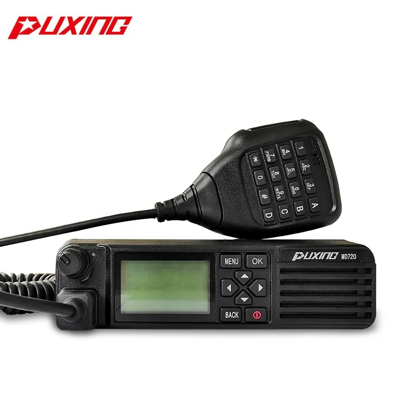 Puxing mobile radio MD720 sms gps vehicle mounted walkie talkie mobile car radio