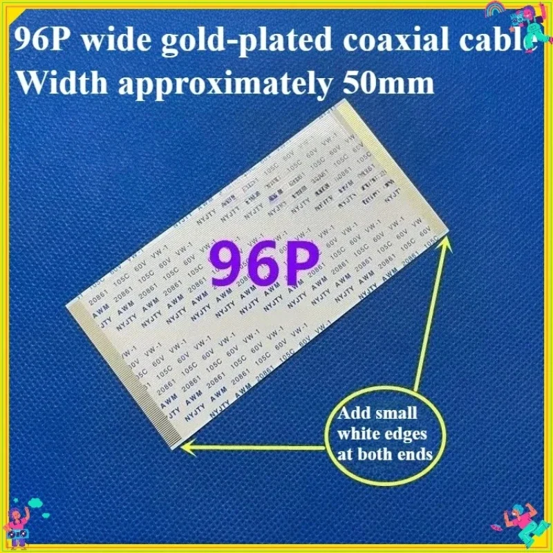 1Pcs Gold-Plated FFC FPC Flat Flexible Cable AWM 20706 20861 105C 60V VW-1 0.5mm Pitch 40-96 Pin for Electronics Market