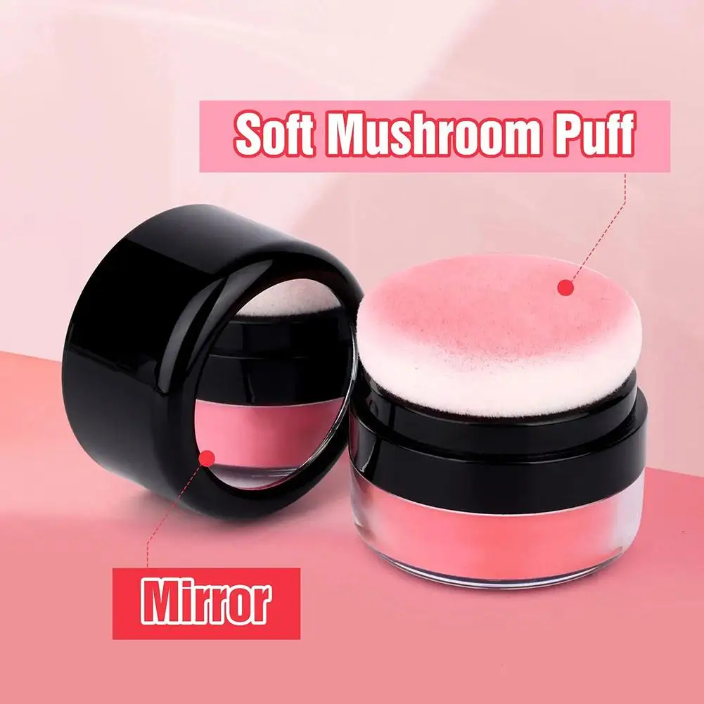 Cabeça De Cogumelo Em Pó Blush, Blush De Nevoeiro Suave, Blush Fino, Blush Matte, Maquiagem Natural Do Contorno Do Rosto, Bochecha Rouge