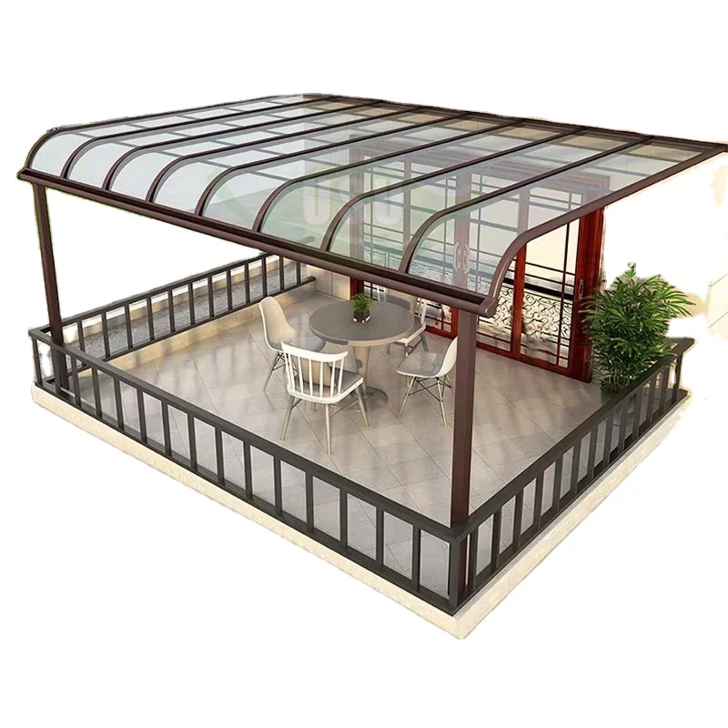 

Waterproof Outdoor Aluminum Frame Polycarbonate Window And Door Canopy Rain Awning