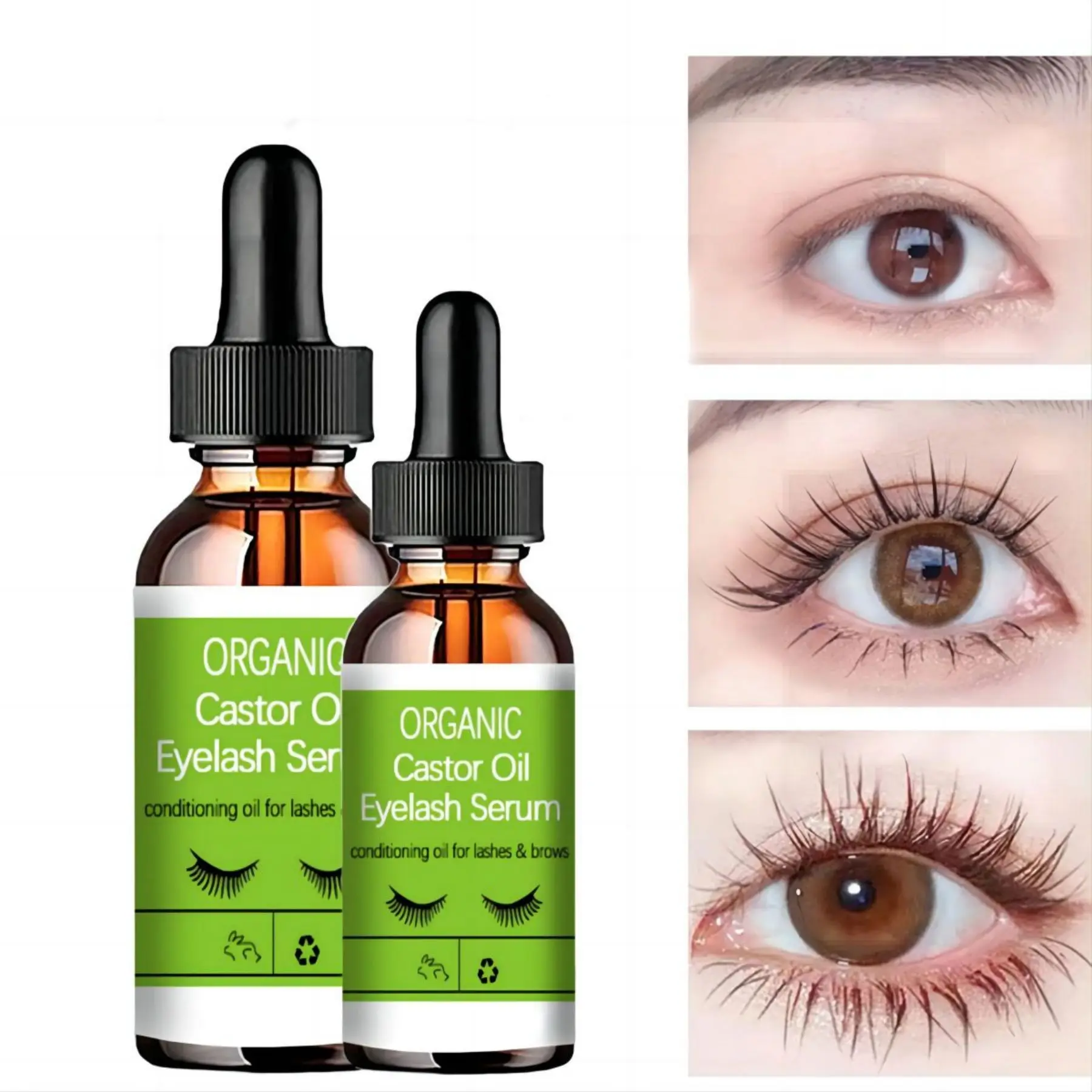 New Eyebrow Eyelash Growth Oil Natural Castor Oil Eyelashes Growth Essential Oil Thick Longer Nourishing Enhancer