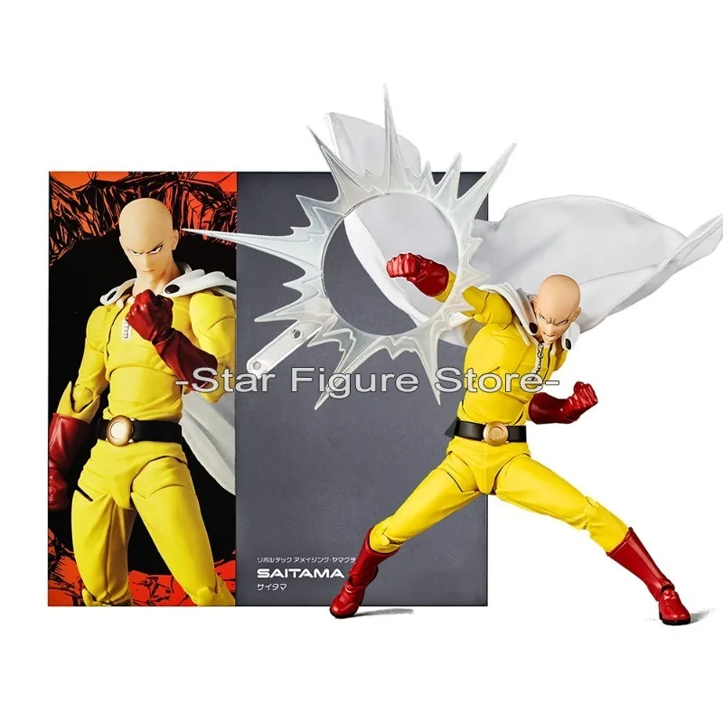 

ONE PUNCH-MAN Фигурка Revoltech Сайтама Фигурки Kaiyodo Удивительные Ямагучи ПВХ Аниме Настольные Украшения Подвижная Модель Игрушки