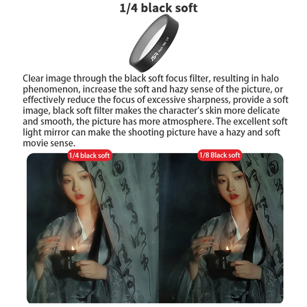 Neo vidro uv cpl estrela noite raia azul 1/4 preto névoa lente filtro protetor tampa para dji neo drone vlog câmera