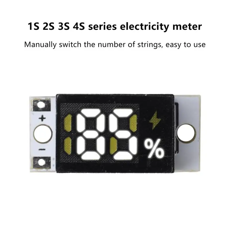 Mini LED Lithium Battery Indicator Module Percentage Power Display Meter Portable Voltage Level Tester Board