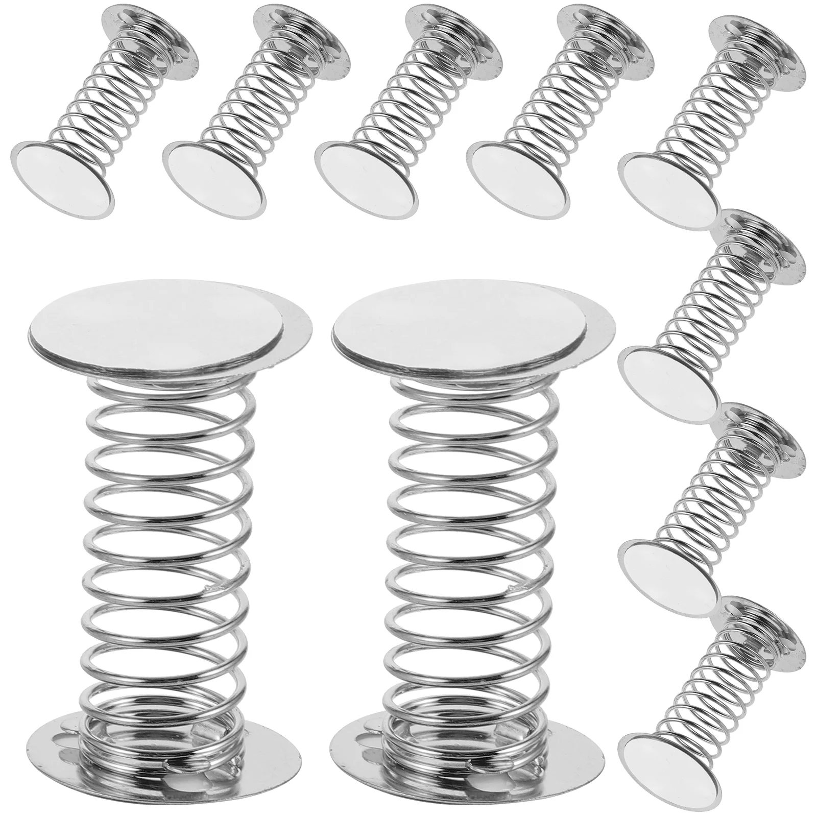 10 Pcs Toy Spring Base Ornaments Decor Bobble Heads Dashboard Mount Baby for Dolls Silver