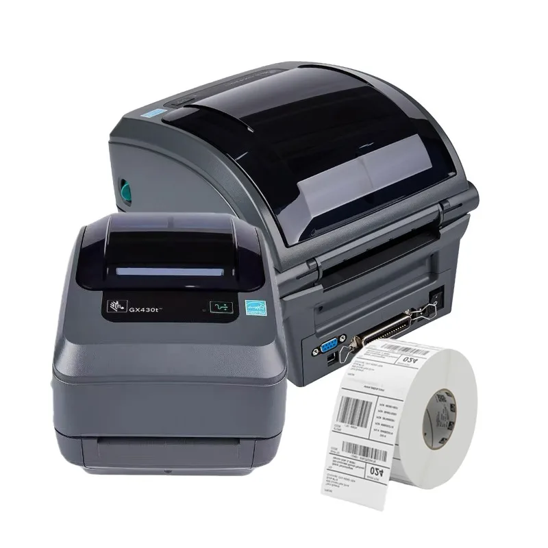 2026 Zebra GX430T Desktop Thermal Transfer Barcode Label Sticker Printer 203dpi 4*6 Inch USB Interface