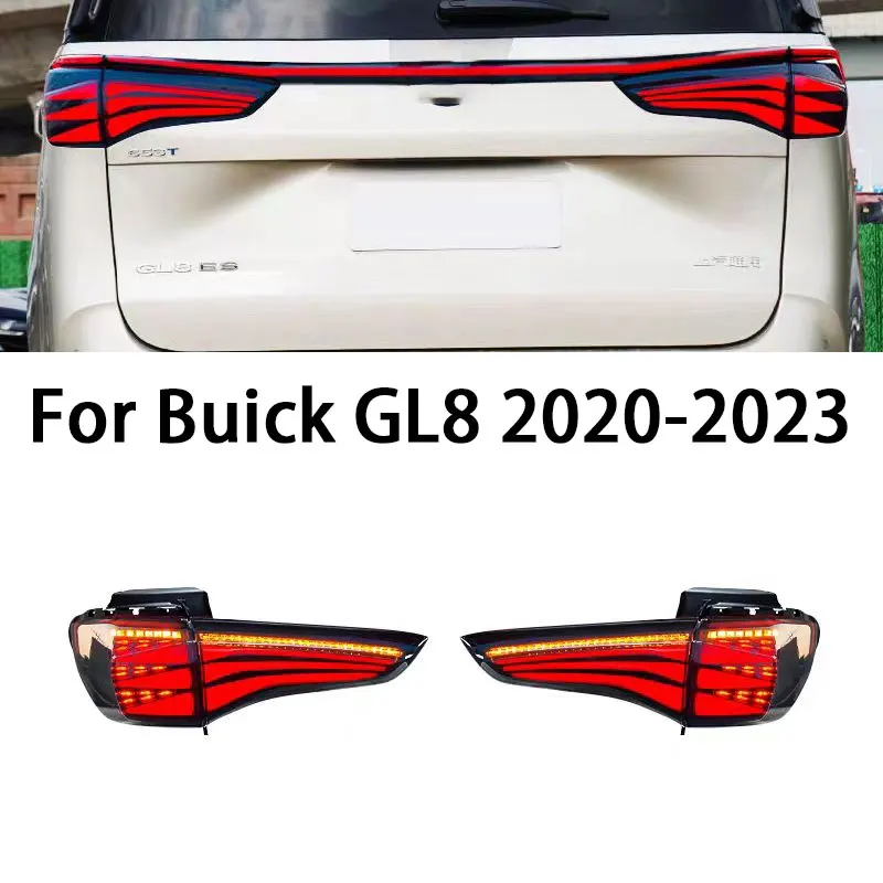 For Buick GL8 Taillight Assembly 20-23 Avenir Taillight Refit 18 Tail Light Fog LED Streamer Turn Signal Running Car Accessories