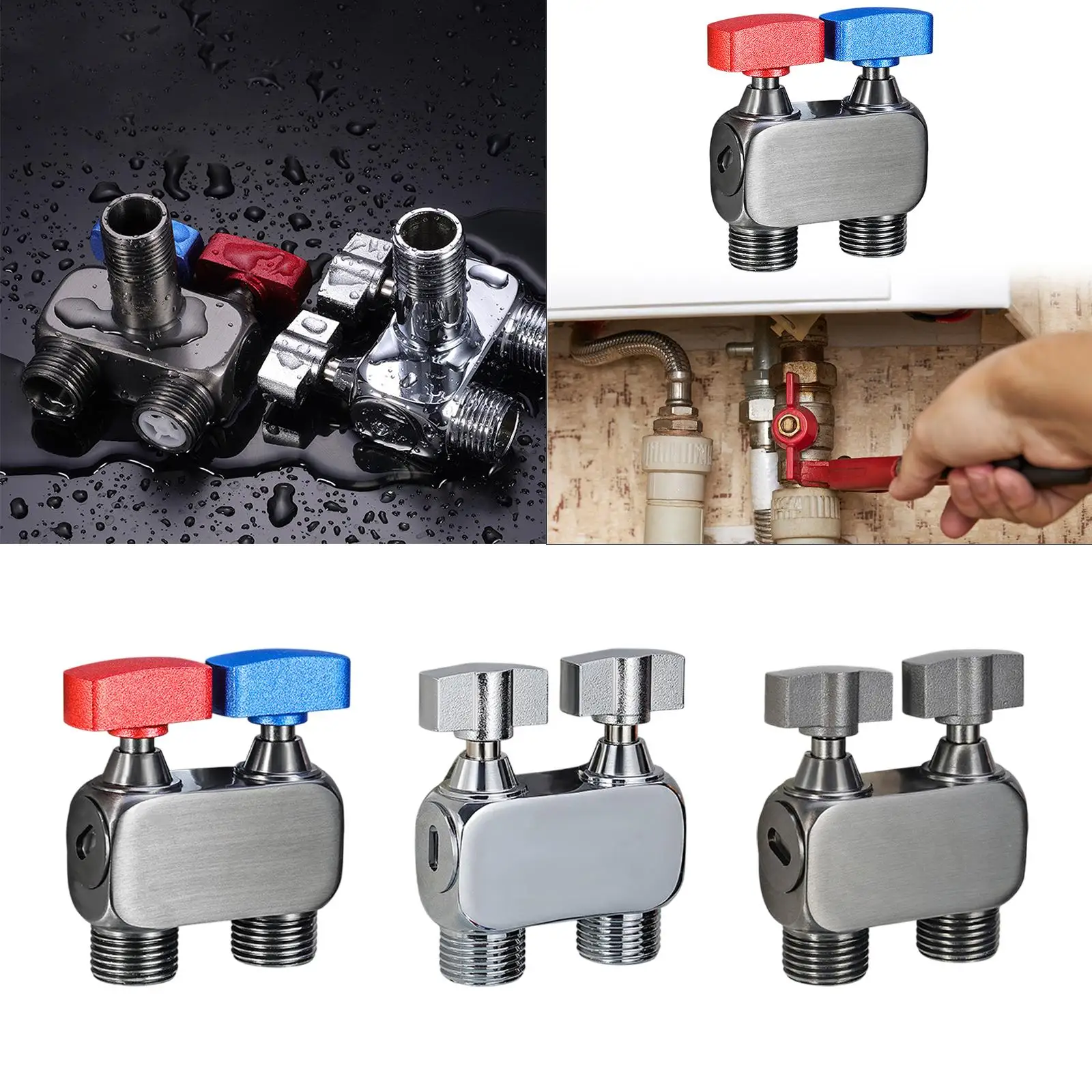 

1 вход, 2 выхода, двойной регулирующий клапан, многофункциональный независимый переключатель, аксессуары