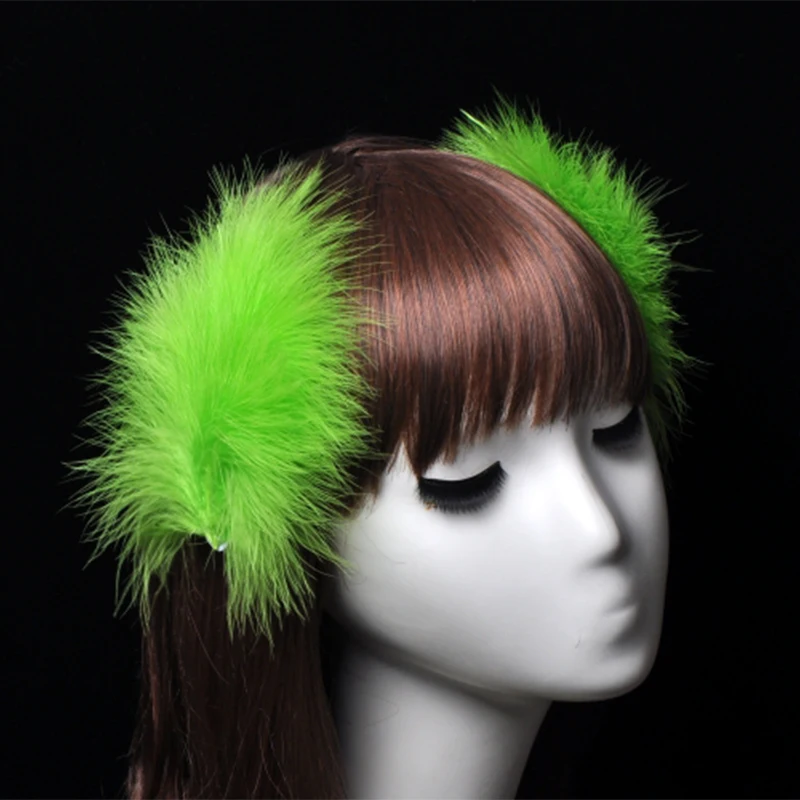 1 Pair Elegant  Feather Hairpins Super Fairy Antique Hair Clips Children Headdress Women Wedding Sweet Feather Hair Accessories