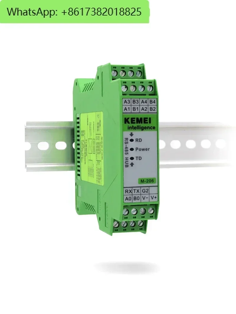 

RS485 hub sharer 4-port hub1 divided into 4 channels RS232/RS485 converter optoelectronic isolation M-206