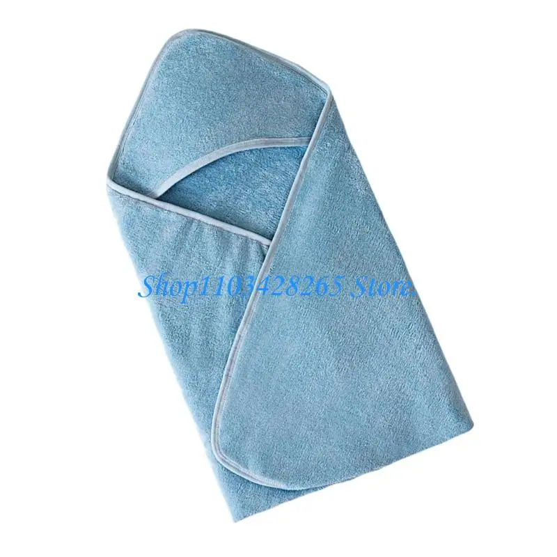 منشفة استحمام للأطفال بغطاء للرأس، منشفة استحمام قوية ماصة وسريعة الجفاف، رداء حمام ناعم G2TE #5