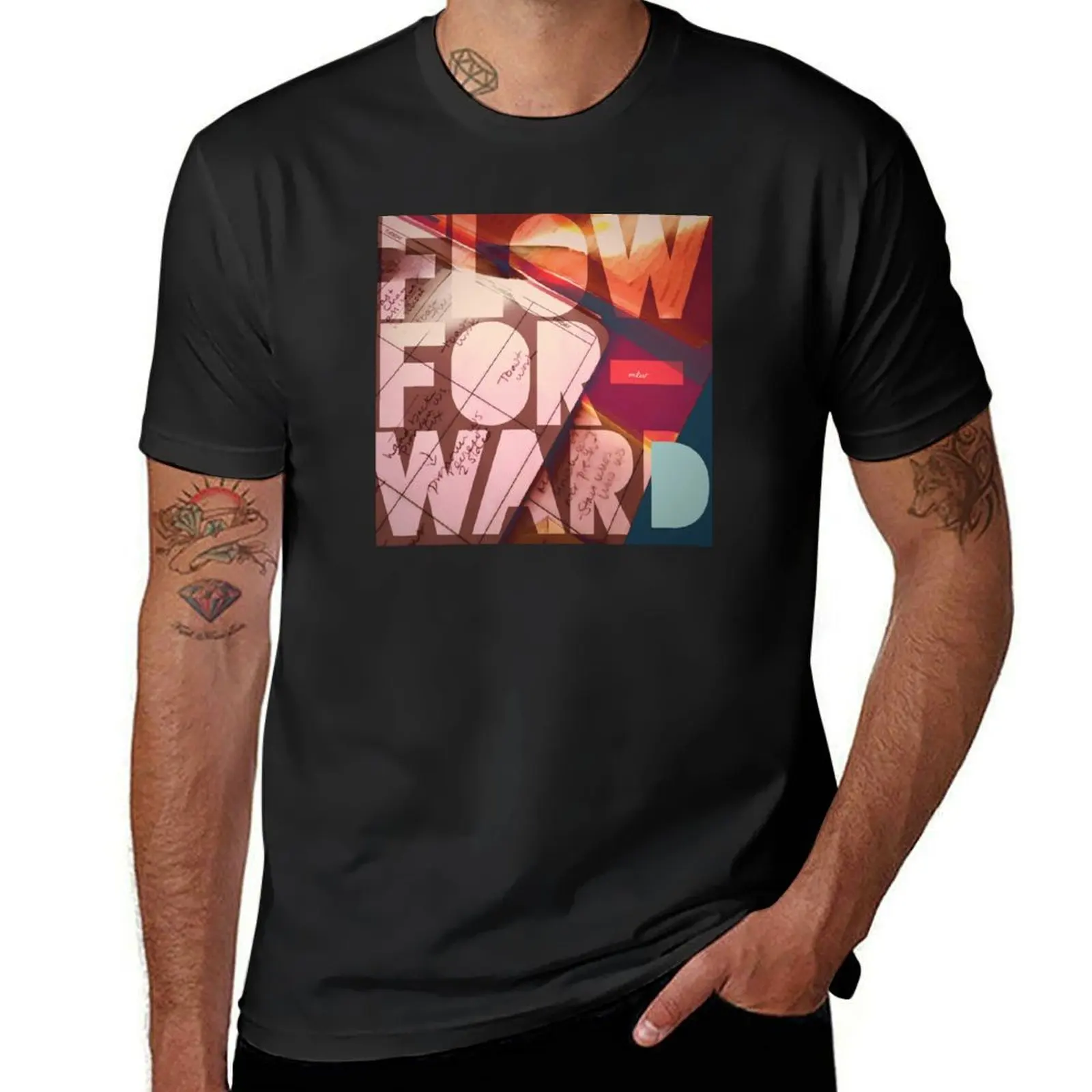 Flow Forward T-Shirt vintage clothes tops customizeds oversized mens champion t shirts