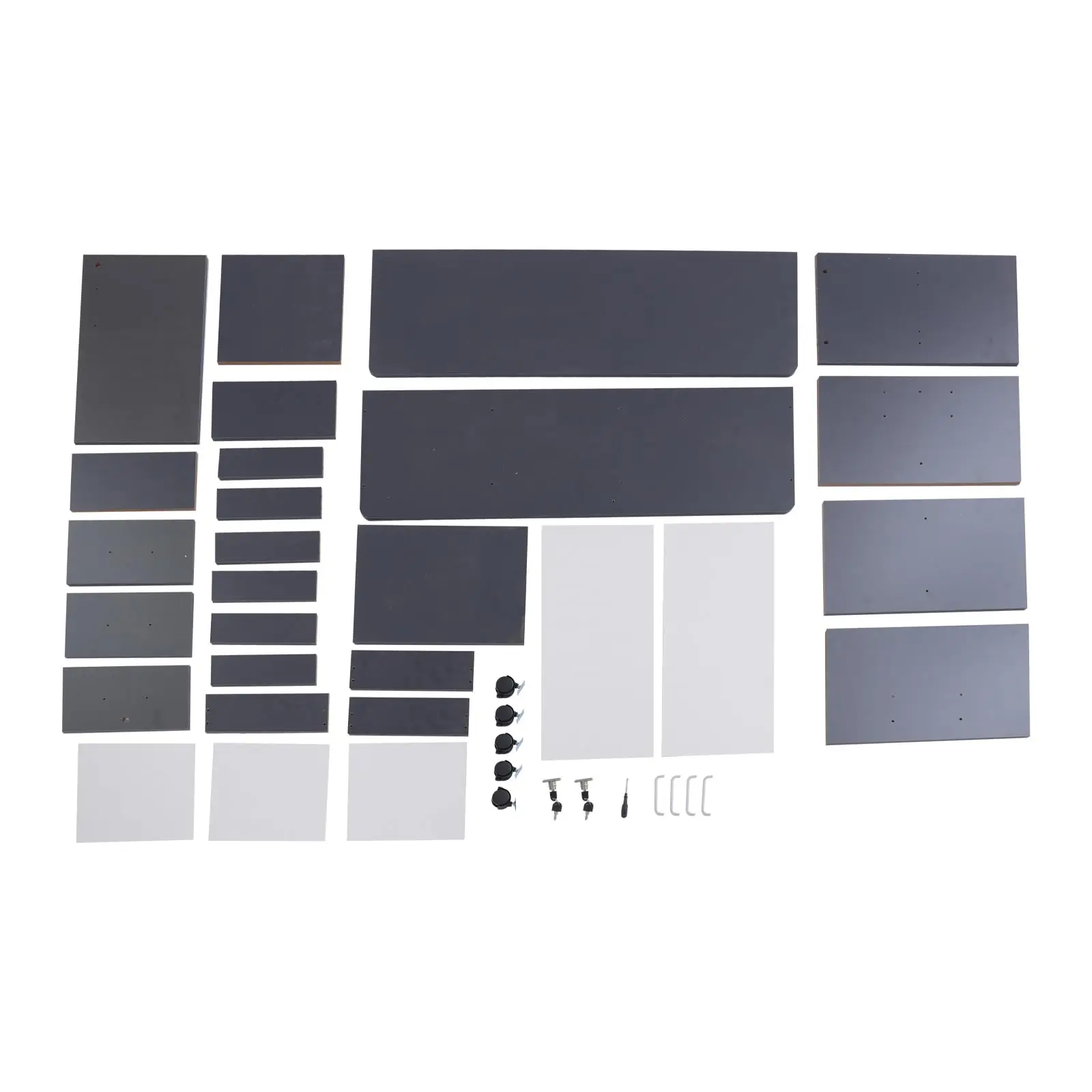 Schedule, schedario laterale mobile a 3 cassetti, organizer in legno con ruote, supporto per stampante con ripiani aperti per Hom