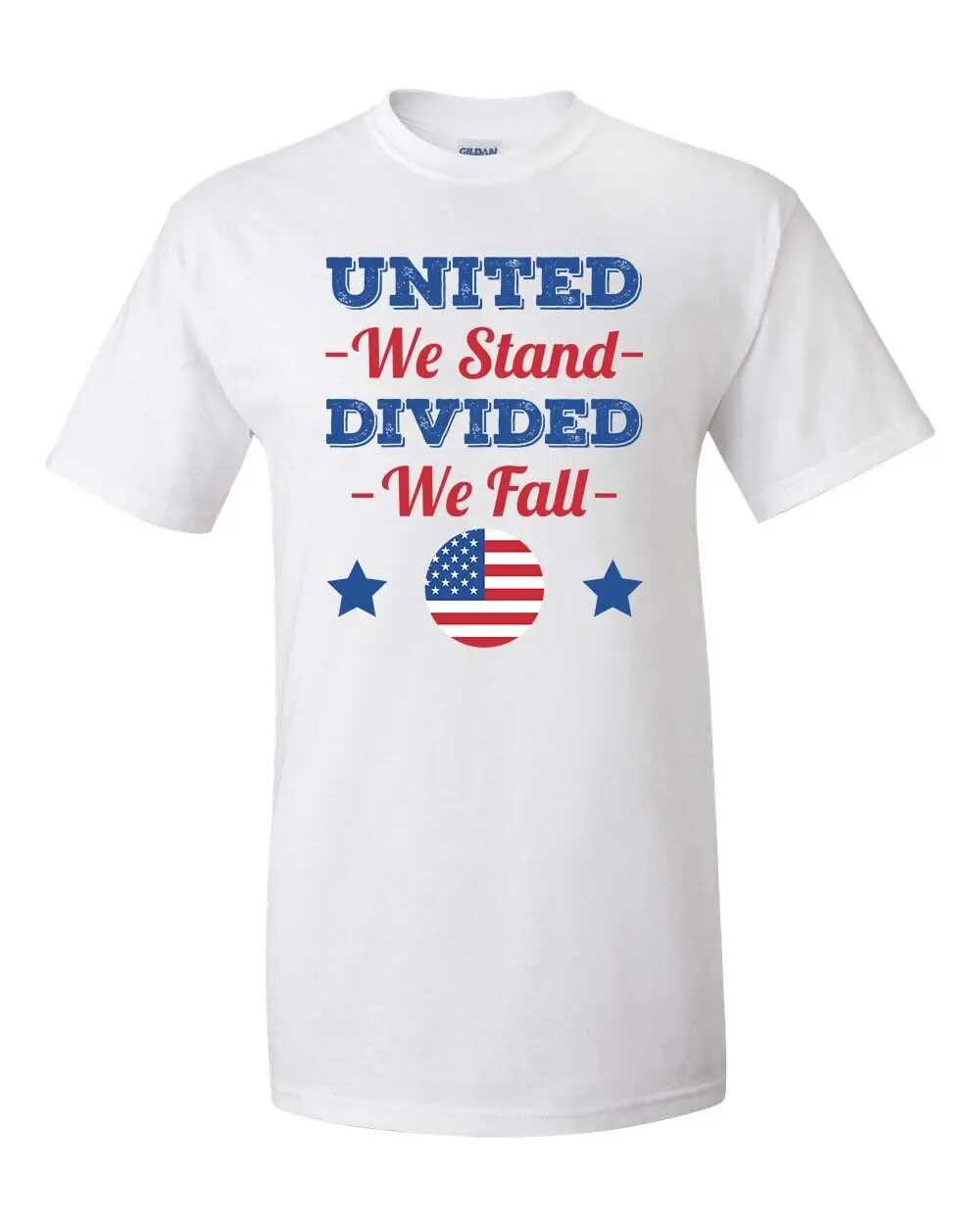 United We Stand Divided Fall Adult  T shirt