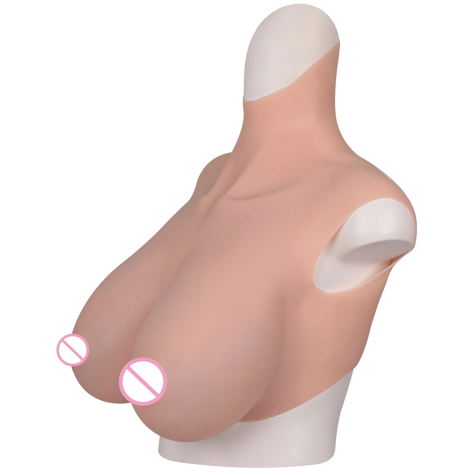 Eyung Silicone XXL-R Cup Artificial Breast 70-110kg Suitable Silicone Tits Fake Breast Forms False Boobs Crossdresser Shemale