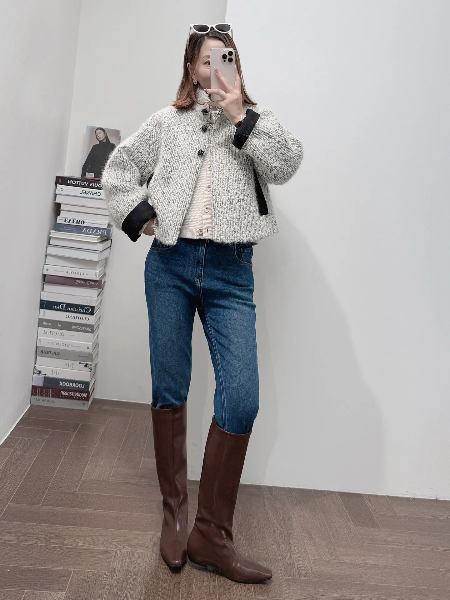 

ST Design Sli Thiened Anti-Ball Jaet ort Single-Sided Warm Winter Outerwear Women's Woolen Coat Autumn 2025