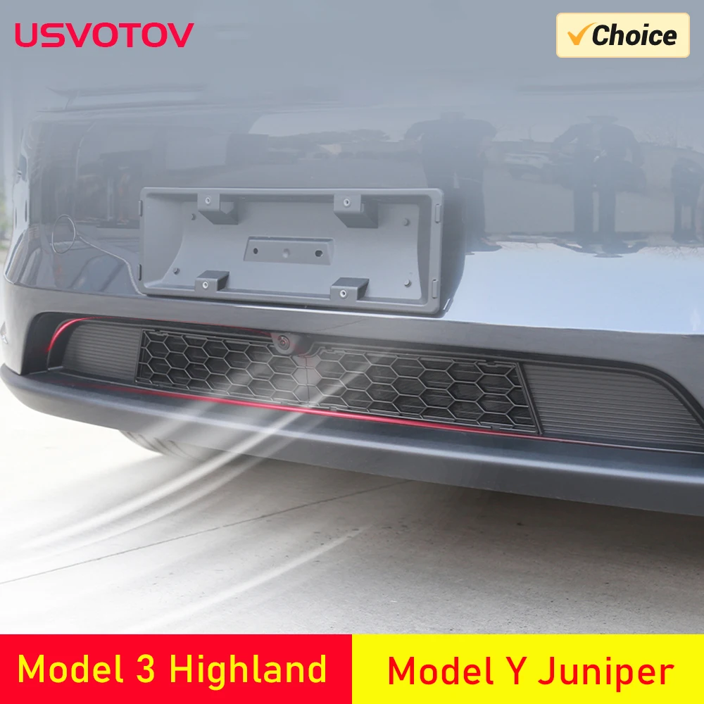 

Сетчатые вставки для передней решетки для Tesla 2025 Model Y Juniper Launch Model 3, защита бампера, вентиляционная решетка, крышка, аксессуары