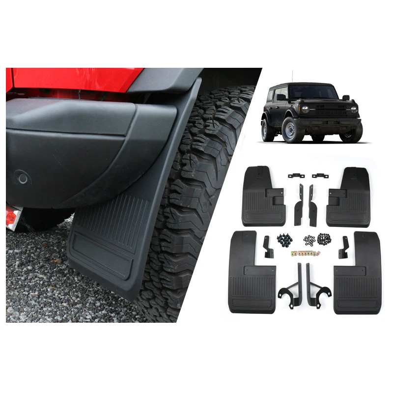 Universal Car Front Rear Mudflaps Splash Guards Mudguard For Bronco 2021 2022 2023