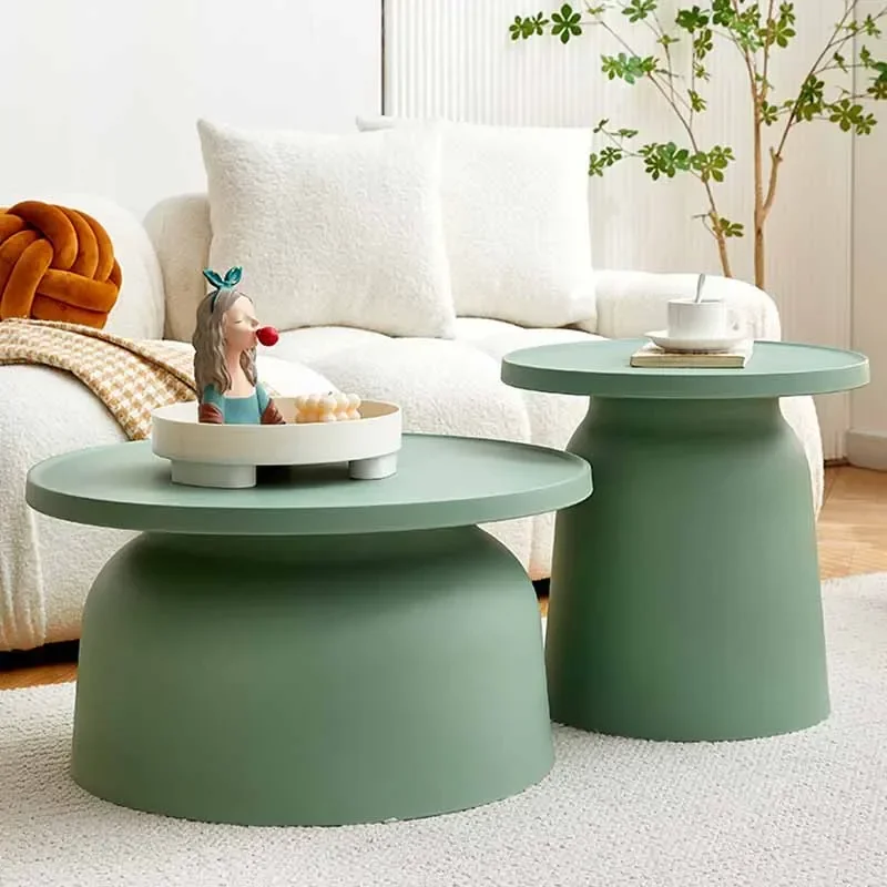 Nordic Design Coffee Tables Living Room Premium Minimalist Coffee Tables Round Colorful Loft Decor Interior