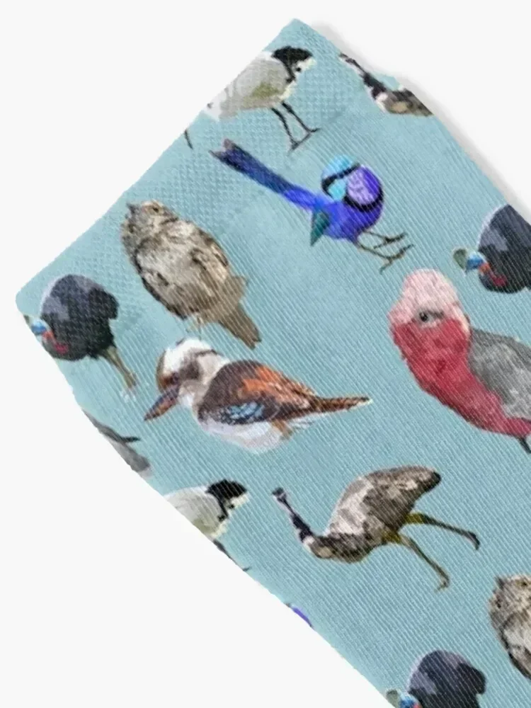 Mixed Aussie bird Socks christmas stocking hiphop winter thermal golf Socks Female Men's