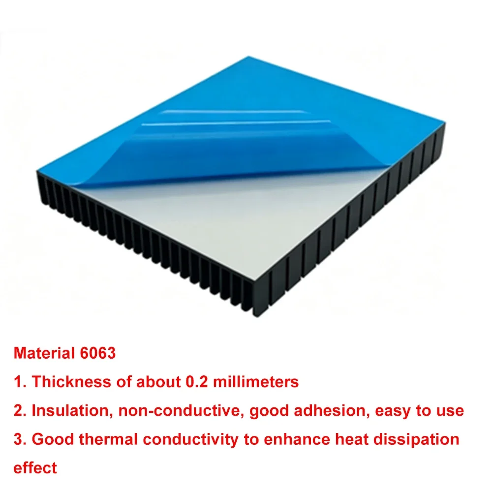 1pcs Width 30-101mm Aluminum Slotted Heat Sink Self-Adhesive Cooling Cooler Motherboard Electronic Chip Wait Heat Dissipation