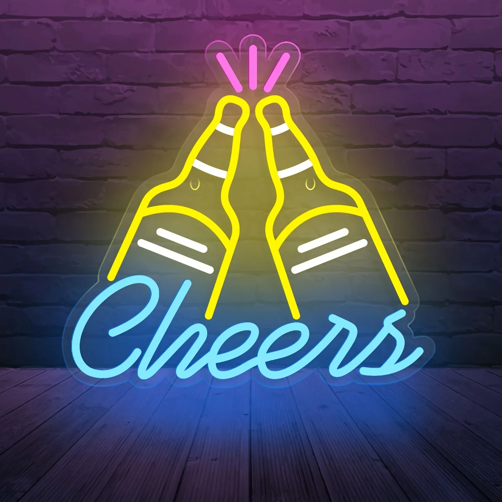 

Светодиодная неоновая вывеска Cheers Неоновый свет USB Power Настенный декор для бара Ресторан Спальня Вечеринка Игровая комната Человек Пещера USB Power Идеальный подарок