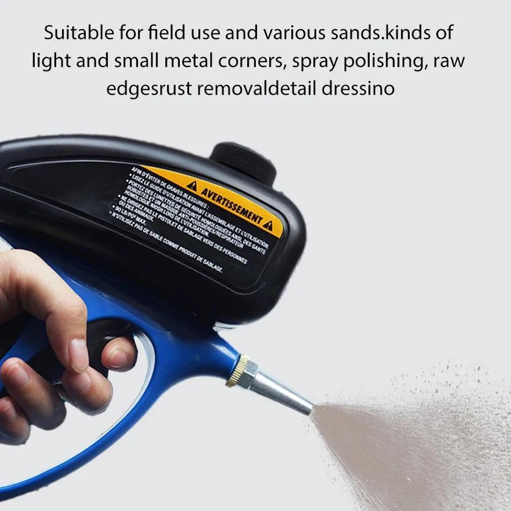 Sandblasting Gun 150 PSI Portable Sand Adjustable Sand Blasting Machine Handheld Pneumatic Blasting Gun