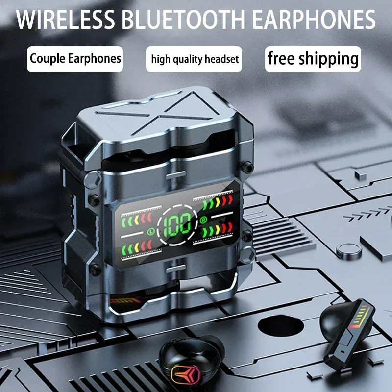 

NEW TWS Wireless 5.3 Waterproof Headset Headphones Couple Noise Earphone HD Stereo Sports Canceling Earbuds Bluetooth