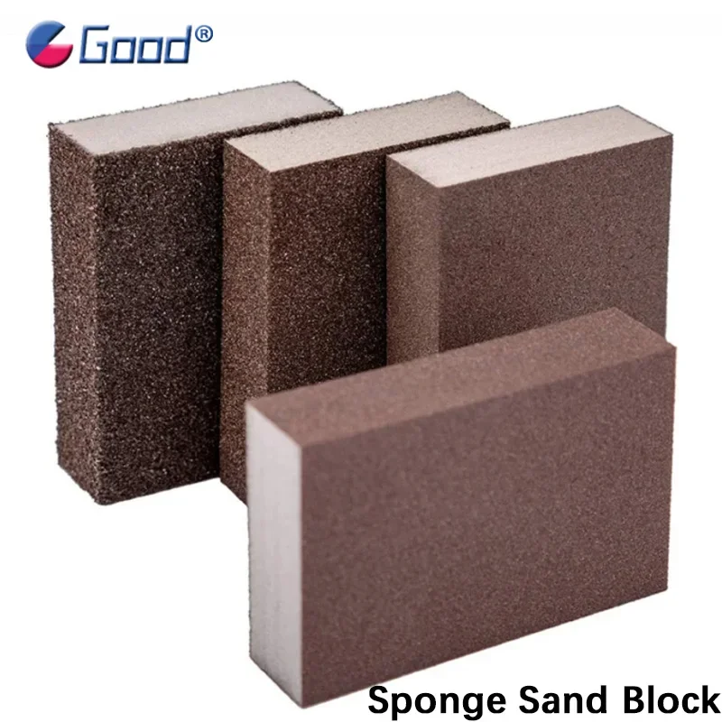 Sanding Sponge Block Abrasive Pad For Furniture Wall Floor Grinding Metal Derusting Polishing Sandpaper Grit 60-600