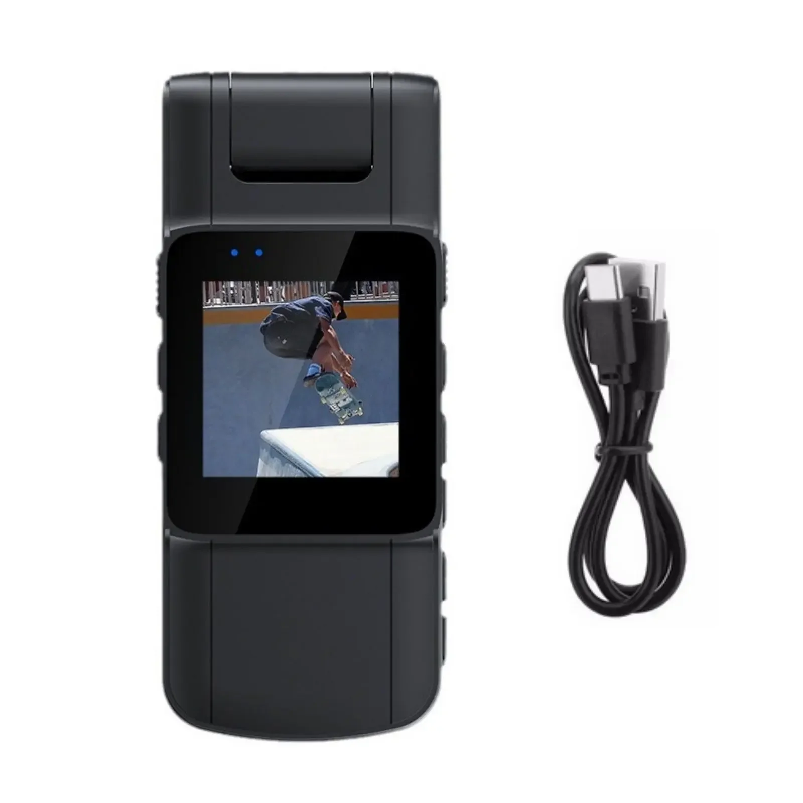 1080P HD Mini Camera with 1.5-inch Display Screen Portable Audio Video Recorder BodyCam IR Night Police Cam Small Bike Camcorder