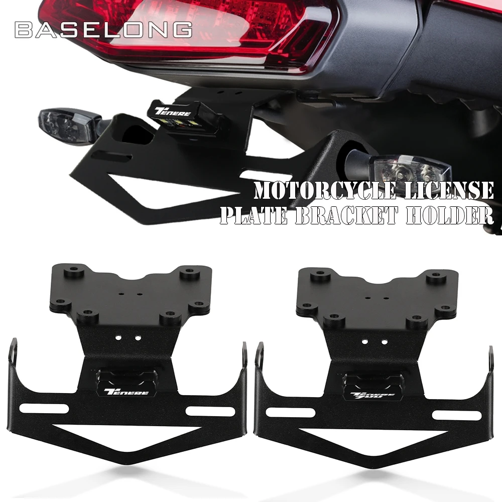 

For Yamaha Tenere700 XT700Z Tenere700 2019-2024 2023 TX690Z /XTZ690 Tenere T7 License Plate Bracket Licence Registration Holder